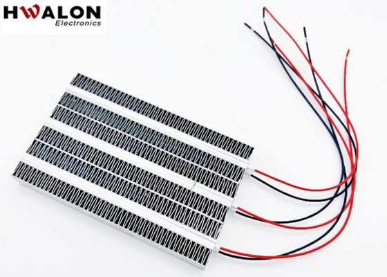 300W PTC آلومینیوم گرم کننده سرامیکی هوا گرم کننده دمای ثابت عنصر گرمایش برای دستگاه واحد تهویه 120 * 75 * 15mm